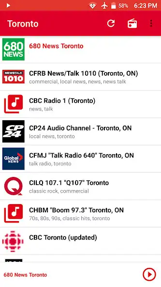 Play Toronto radio  and enjoy Toronto radio with UptoPlay