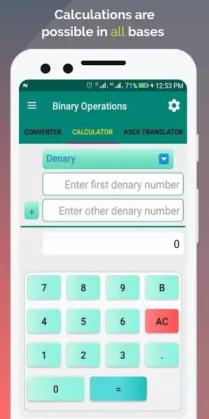 Play Total Binary Operations: Converter and Calculator as an online game Total Binary Operations: Converter and Calculator with UptoPlay