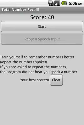 Play Total Number Recall Play Total Number Recall