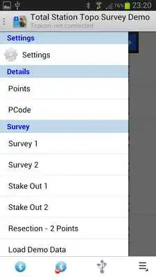 Play Total Station Topo Survey Demo