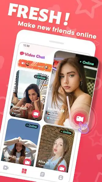 Play Touchat - Live Video Chat as an online game Touchat - Live Video Chat with UptoPlay