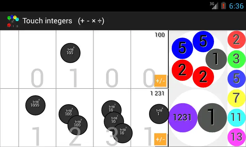 Play Touch Integers ℤ (+ - × ÷)  and enjoy Touch Integers ℤ (+ - × ÷) with UptoPlay