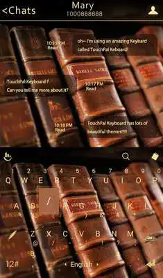 Play TouchPal Books Keyboard Theme