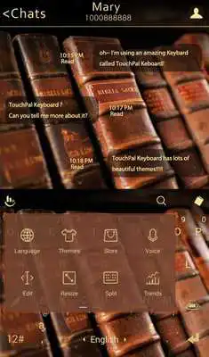 Play TouchPal Books Keyboard Theme