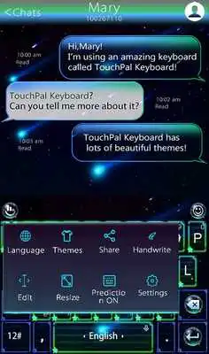 Play TouchPal Comet Keyboard Theme