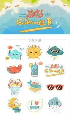 Play TouchPal Cool Summer Sticker