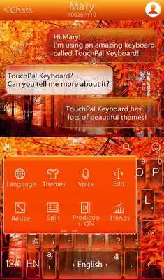 Play TouchPal Fall Keyboard Theme