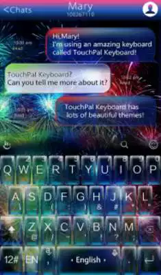 Play TouchPal Fireworks Theme Play TouchPal Fireworks Theme