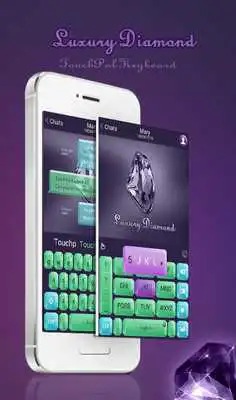 Play TouchPal Luxury Diamond Theme