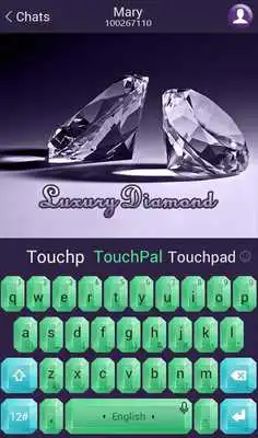 Play TouchPal Luxury Diamond Theme