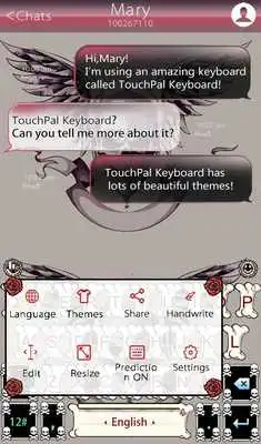 Play TouchPal Tattoo Keyboard Theme