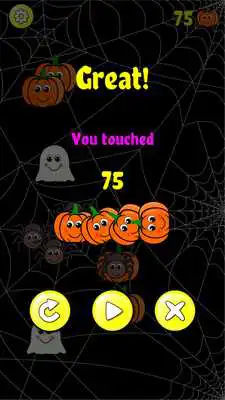 Play Touch Pumpkins. Kids Halloween games