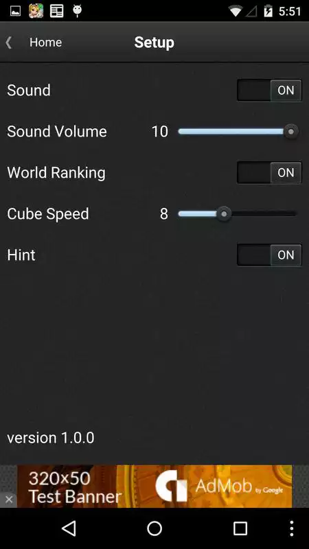 Play Touch the numbers on the cube
