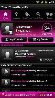 Play TouchTunes Karaoke Play TouchTunes Karaoke