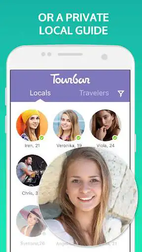Play TourBar - Chat, Meet  Travel as an online game TourBar - Chat, Meet  Travel with UptoPlay