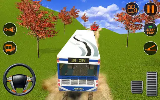 Play Tour bus hill driver transport as an online game Tour bus hill driver transport with UptoPlay