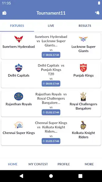 Play Tournament11 - Fantasy Cricket as an online game Tournament11 - Fantasy Cricket with UptoPlay
