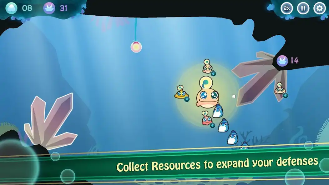 Play Tower Defense: Ocean Defenders as an online game Tower Defense: Ocean Defenders with UptoPlay