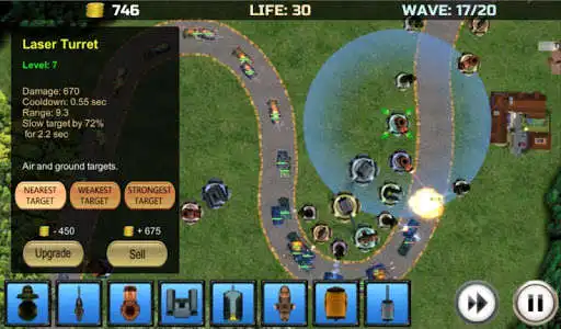 Play TowerDefense_Tanks as an online game TowerDefense_Tanks with UptoPlay