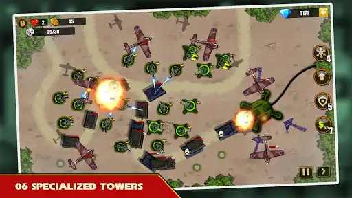 Play Tower Defense: Toy War as an online game Tower Defense: Toy War with UptoPlay