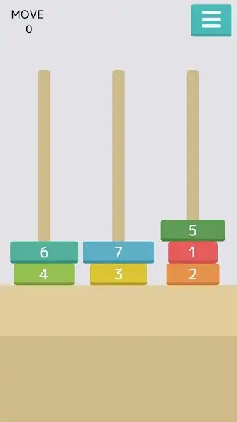 Play Tower of Hanoi - online - as an online game Tower of Hanoi - online - with UptoPlay