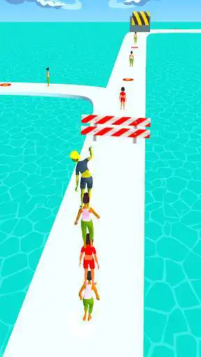 Play Tower Run Bridge Race 3D Game as an online game Tower Run Bridge Race 3D Game with UptoPlay
