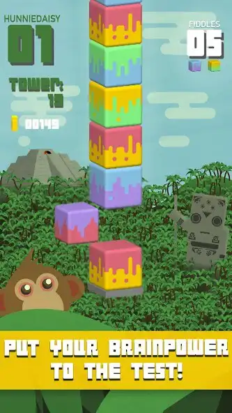 Play Towersplit: Stack  match colors to score! as an online game Towersplit: Stack  match colors to score! with UptoPlay