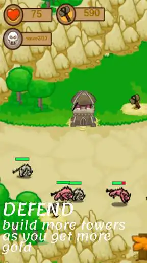 Play Tower Wave as an online game Tower Wave with UptoPlay