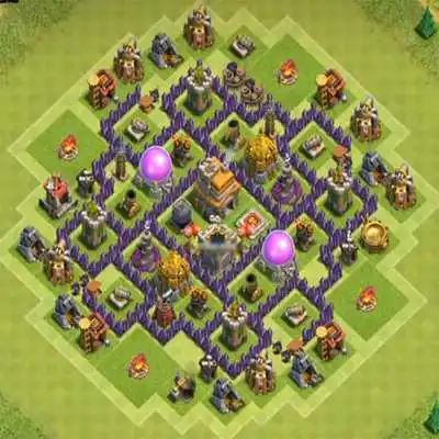 Play Town Hall 7 Trophy Base Layouts