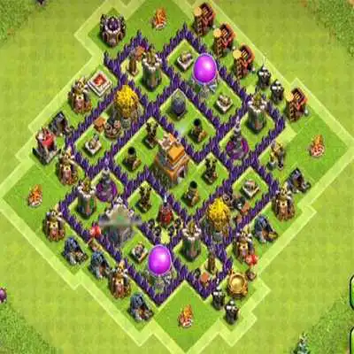 Play Town Hall 7 Trophy Base Layouts