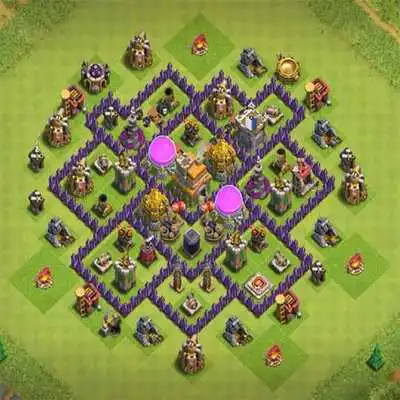 Play Town Hall 7 Trophy Base Layouts
