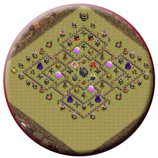 Free play online Town Hall 9 War Base Layouts  APK