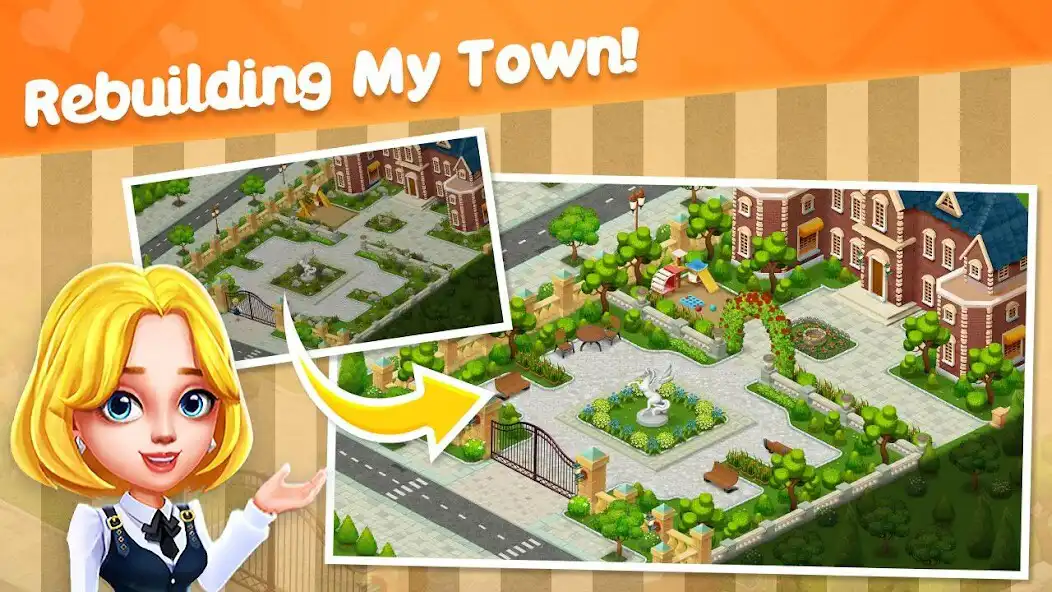 Play Town Story - Match 3 Puzzle as an online game Town Story - Match 3 Puzzle with UptoPlay