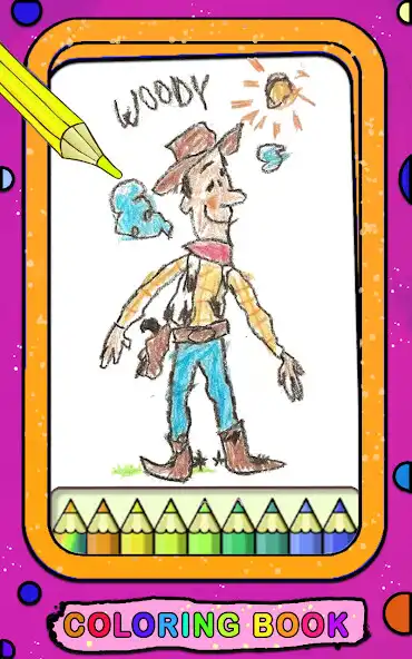 Play Toy Story Coloring cartoon as an online game Toy Story Coloring cartoon with UptoPlay