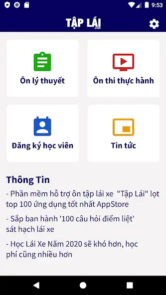 Play Tập Lái - Ôn Thi GPLX 600 Câu  and enjoy Tập Lái - Ôn Thi GPLX 600 Câu with UptoPlay