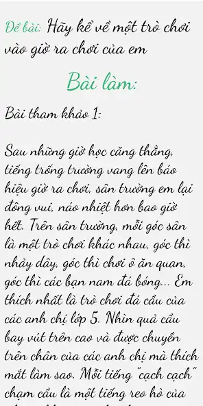 Play Tập Làm Văn 2 - Văn Mẫu 2 and enjoy Tập Làm Văn 2 - Văn Mẫu 2 with UptoPlay Play Tập Làm Văn 2 - Văn Mẫu 2 and enjoy Tập Làm Văn 2 - Văn Mẫu 2 with UptoPlay