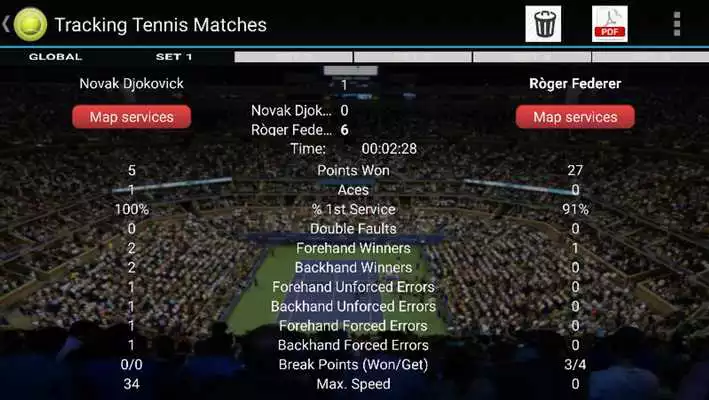 Play Tracking Tennis Matches