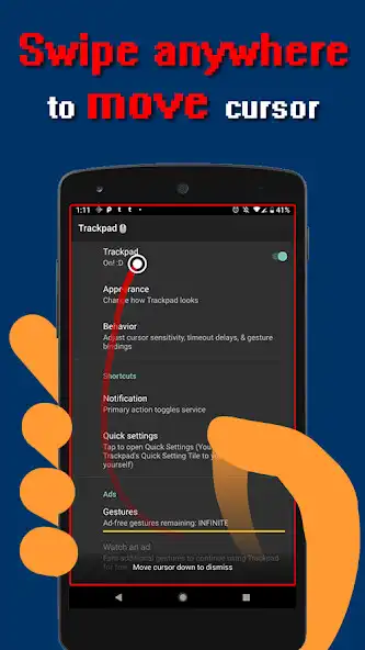 Play Trackpad: big phone mouse  and enjoy Trackpad: big phone mouse with UptoPlay