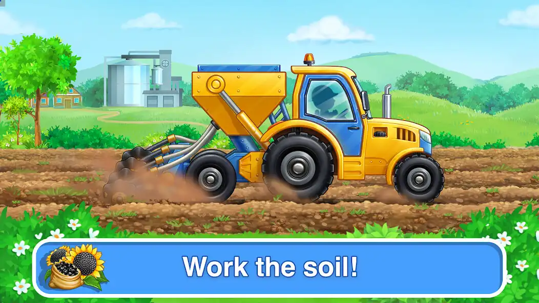 Play Tractor, car: kids farm games as an online game Tractor, car: kids farm games with UptoPlay