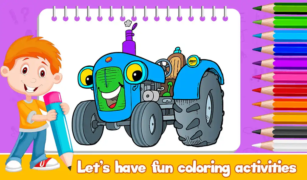 Play tractor coloring book  and enjoy tractor coloring book with UptoPlay