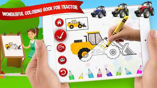 Play Tractor Coloring book - Tractor Coloring Game  and enjoy Tractor Coloring book - Tractor Coloring Game with UptoPlay