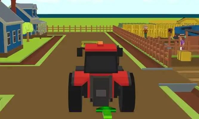 Play tractor farmer blocky sim