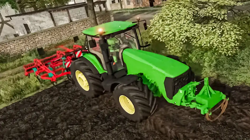 Play Tractor Farming Simulator 23 as an online game Tractor Farming Simulator 23 with UptoPlay