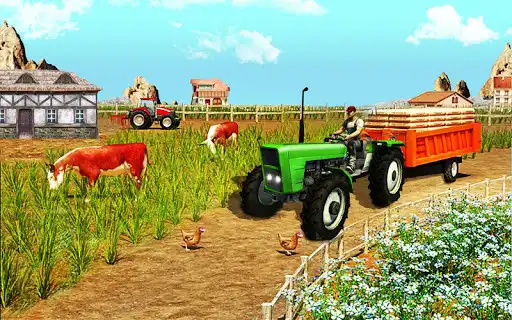 Play Tractor Farming Simulator Game as an online game Tractor Farming Simulator Game with UptoPlay