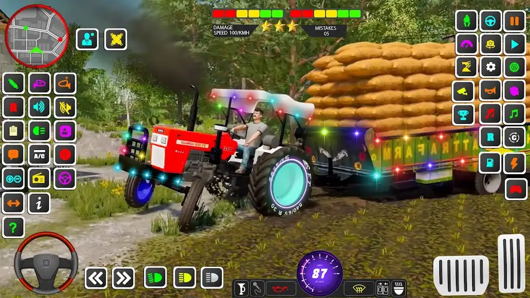 Play Tractor Game - Farm Drive Game as an online game Tractor Game - Farm Drive Game with UptoPlay
