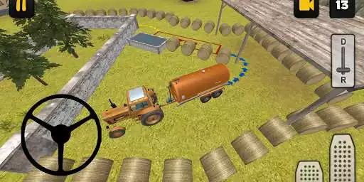 Play Tractor Simulator 3D: Water Transport as an online game Tractor Simulator 3D: Water Transport with UptoPlay