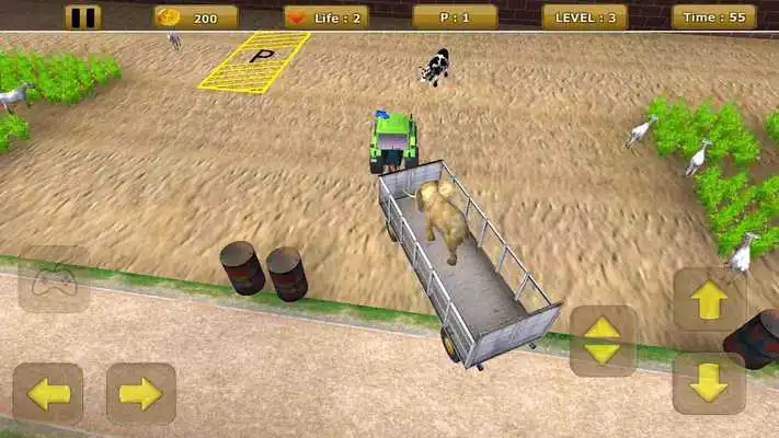 Play Tractor Transport Animal Farm