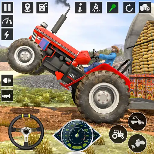 Play Tractor Trolley Farming Driver APK