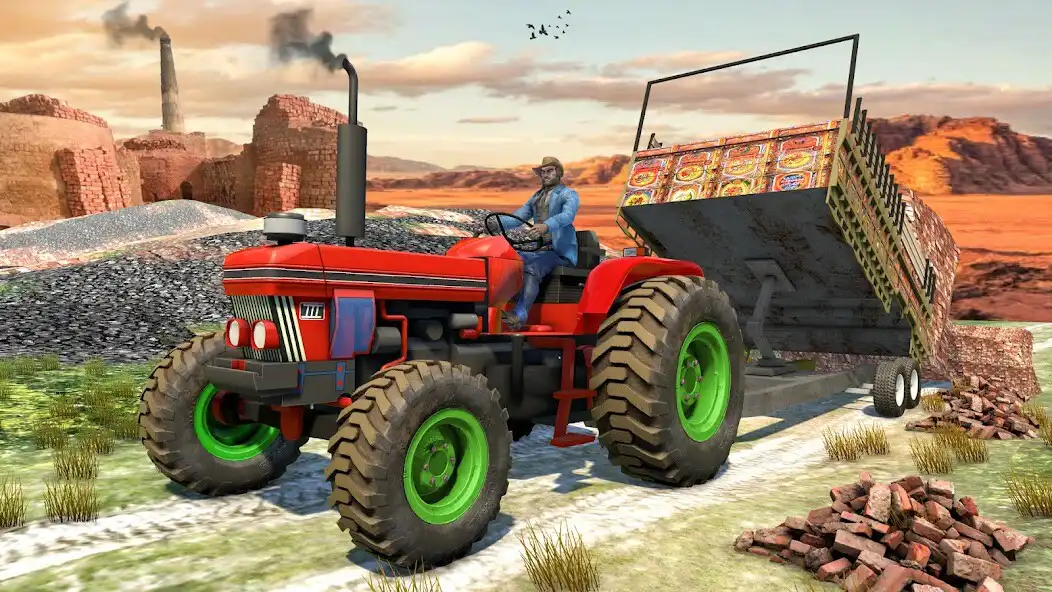 Play Tractor Trolley Farming Driver  and enjoy Tractor Trolley Farming Driver with UptoPlay