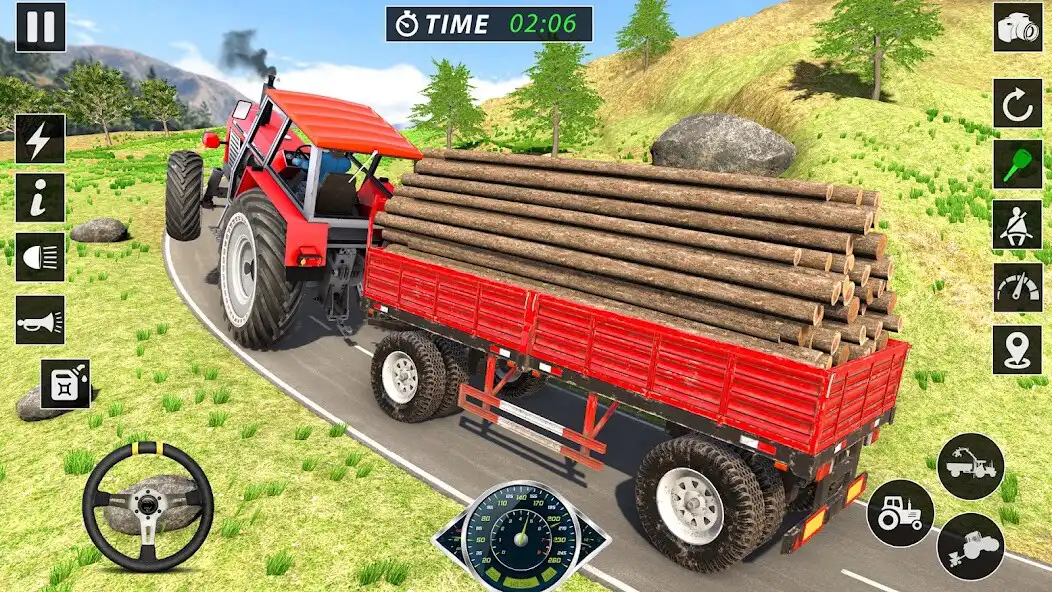 Play Tractor Trolley Farming Driver as an online game Tractor Trolley Farming Driver with UptoPlay